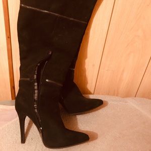 Thigh High Boots with Zippers